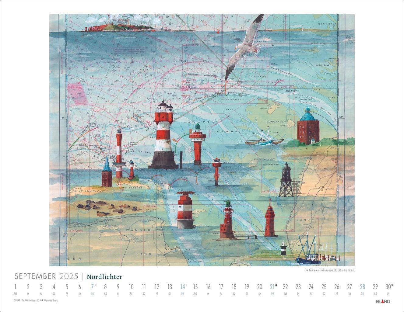 Bild: 9783964023667 | Nordlichter - See(h)karten Kalender 2025 | Kalender | Spiralbindung