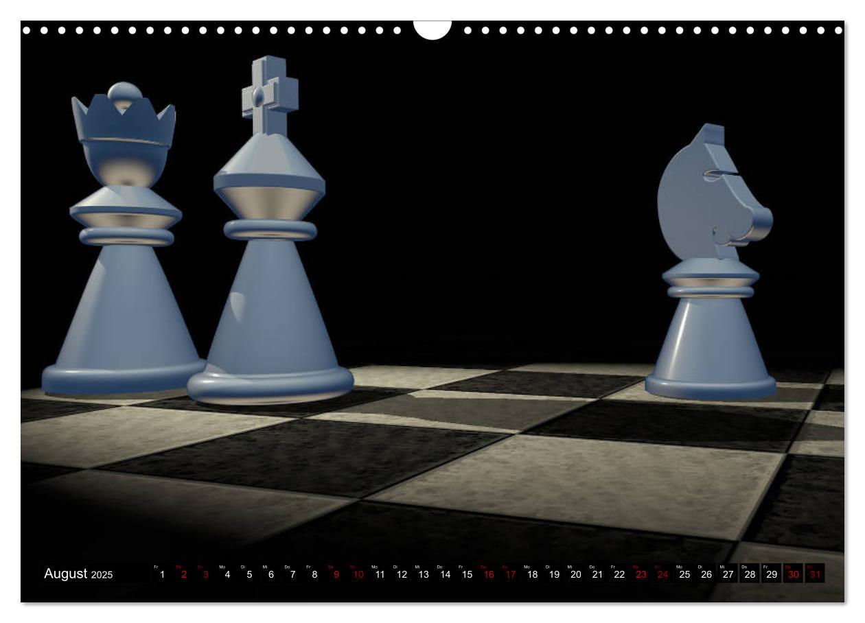 Bild: 9783435398218 | SCHACH - Spiel der Könige (Wandkalender 2025 DIN A3 quer), CALVENDO...