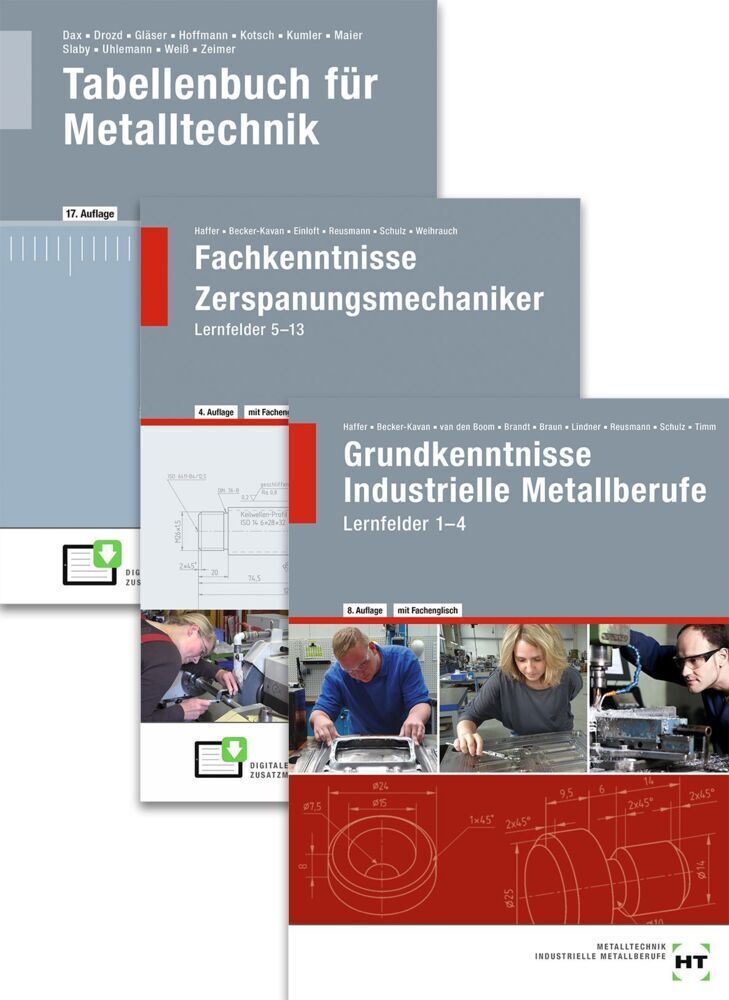 Cover: 9783582301307 | Paketangebot Der Zerspanungsmechaniker, m. 1 Buch, m. 1 Buch, m. 1...