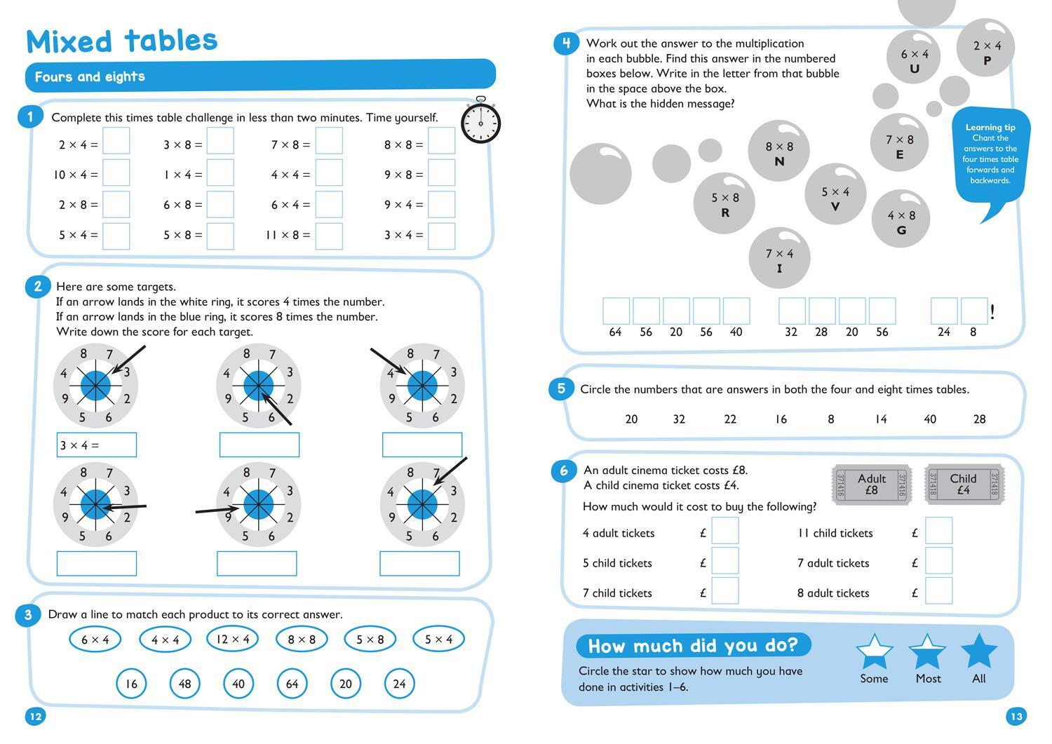 Bild: 9780008151492 | Times Tables Bumper Book Ages 7-11 | Collins Easy Learning | Buch