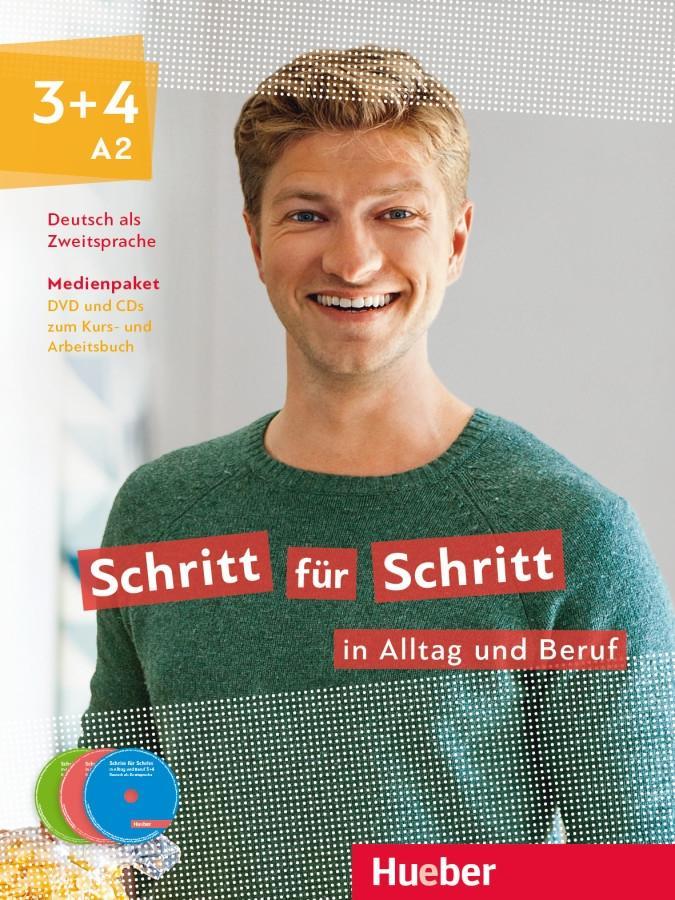 Cover: 9783190610877 | Schritt für Schritt in Alltag und Beruf 3+4 / Medienpaket (DVD + CD)