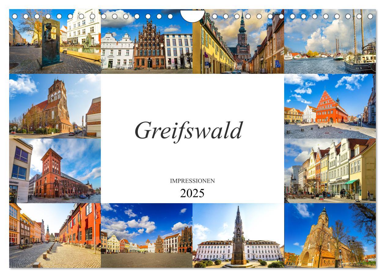 Cover: 9783435241477 | Greifswald Impressionen (Wandkalender 2025 DIN A4 quer), CALVENDO...