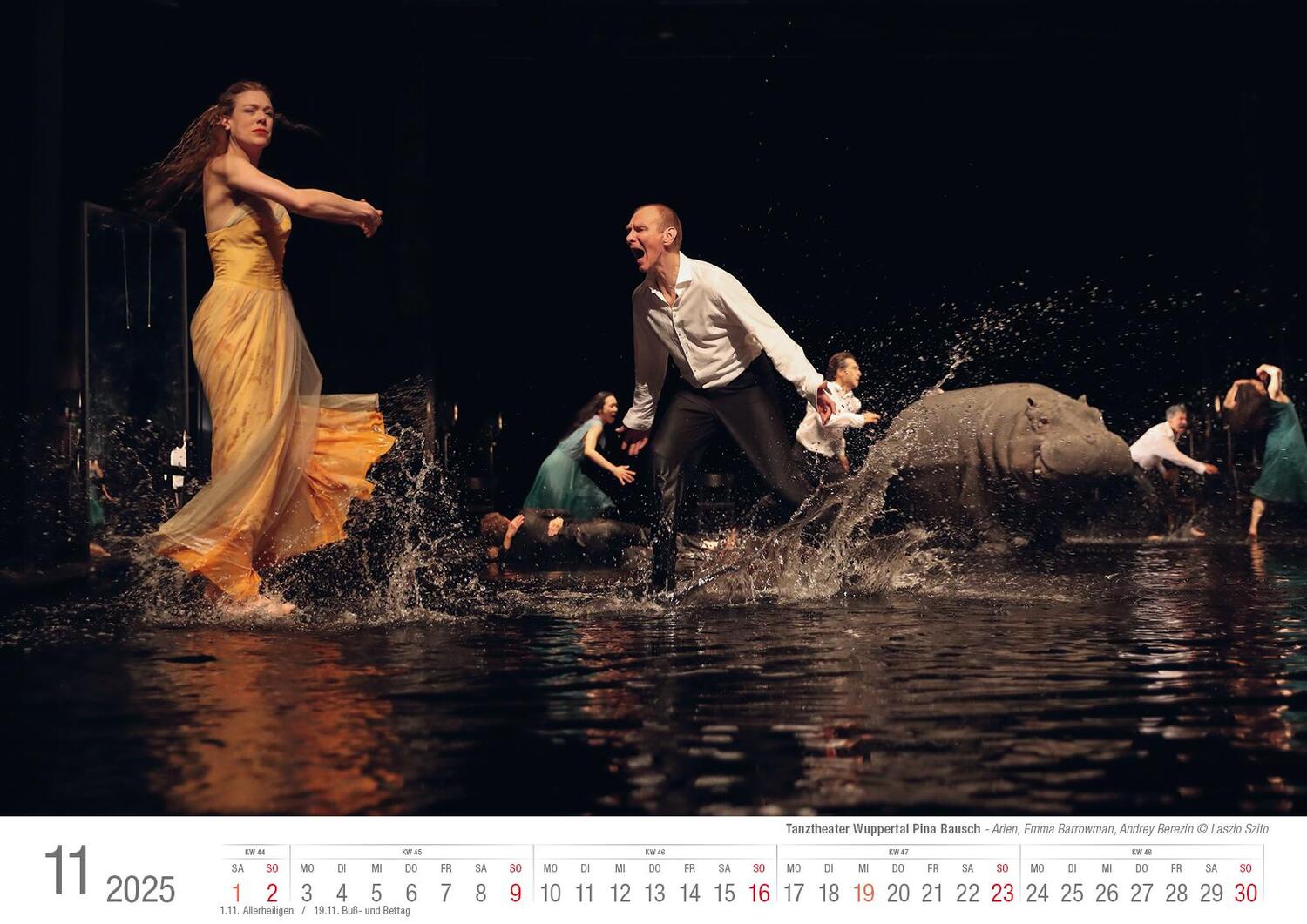 Bild: 9783965352377 | Tanztheater Wuppertal Pina Bausch 2025 Bildkalender A3 Spiralbindung