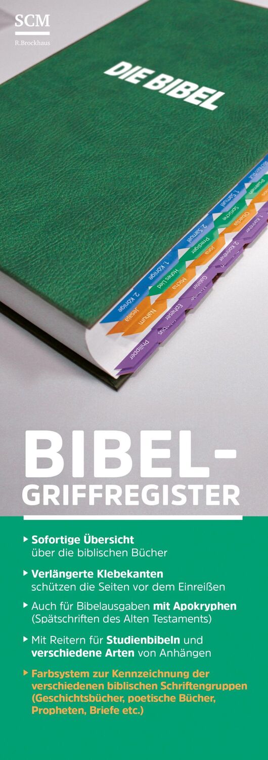 Cover: 9783417257809 | Bibel-Griffregister grün | Stück | Ware (sonst.) | Deutsch | 2017