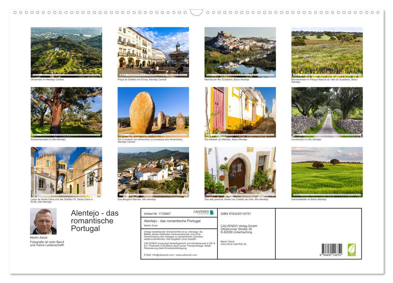 Bild: 9783435116751 | Alentejo - das romantische Portugal (Wandkalender 2025 DIN A2...