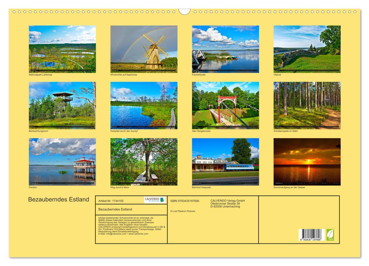 Bild: 9783435197606 | Bezauberndes Estland (Wandkalender 2025 DIN A2 quer), CALVENDO...