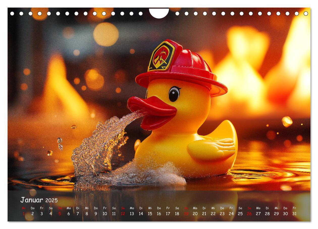 Bild: 9783457206645 | Badeenten Kalender - Quietscheenten in der Berufswelt (Wandkalender...