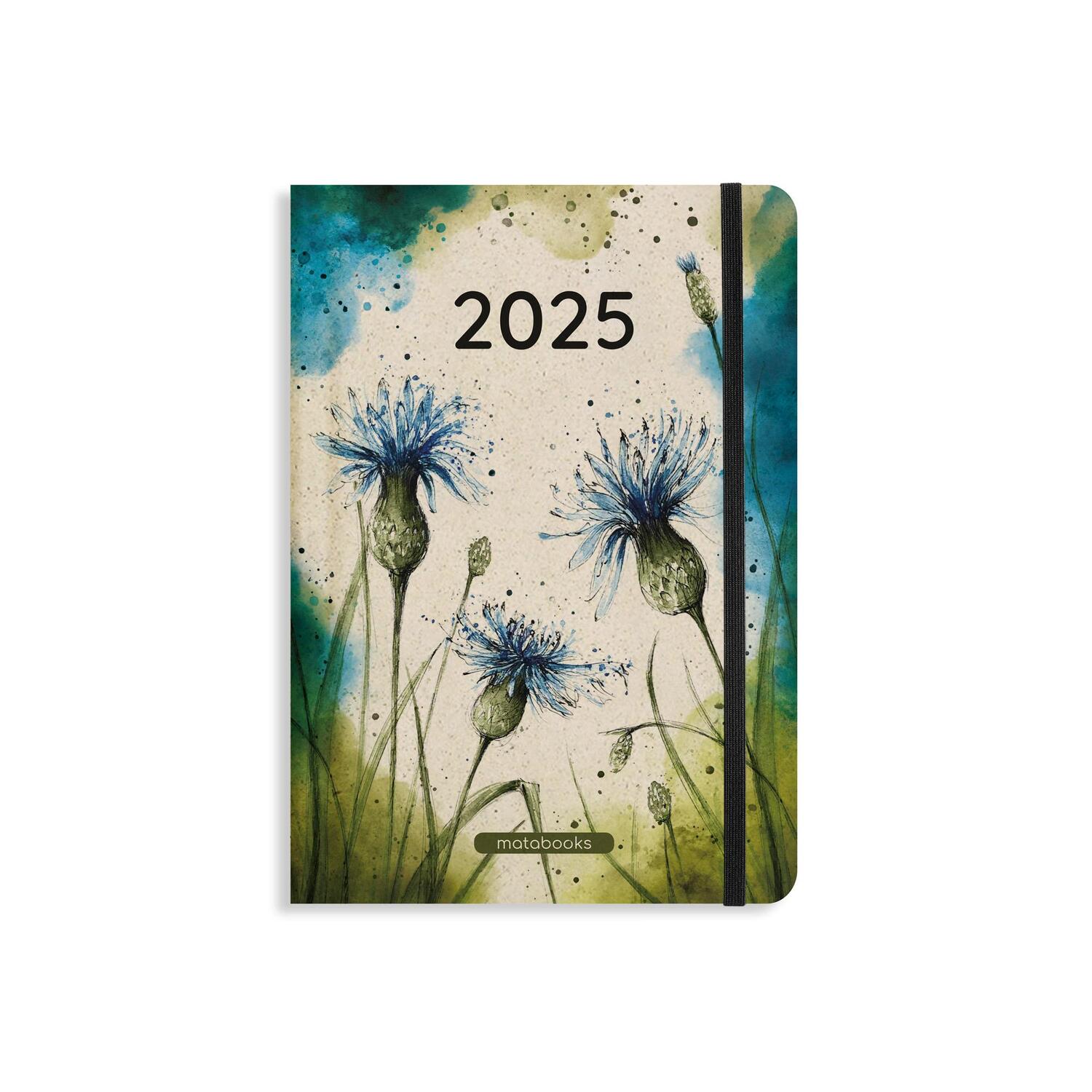 Cover: 4260626413103 | matabooks - A5 Kalender Samaya 2025 Farbe: Blossom Blue (DE/EN) | Buch