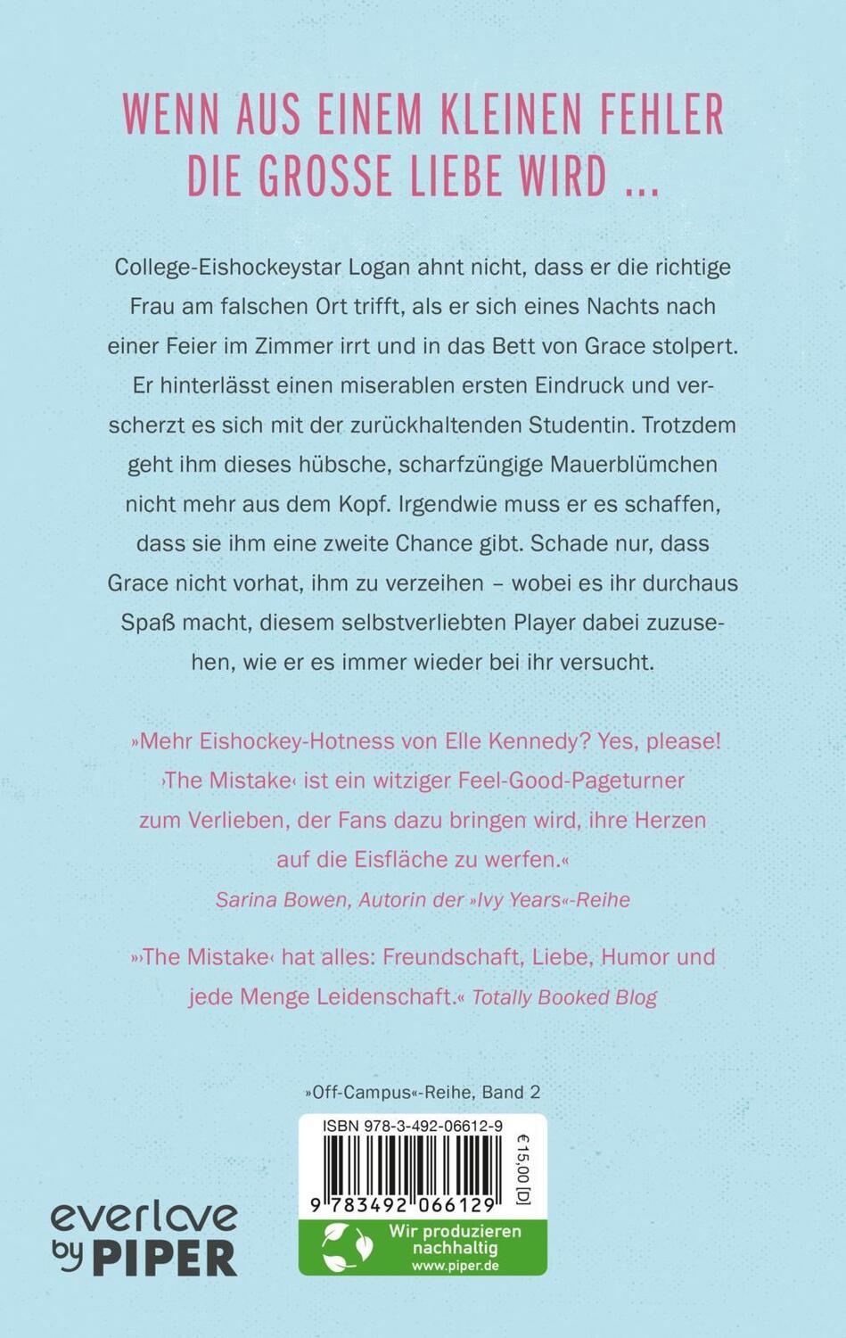 Rückseite: 9783492066129 | The Mistake - Niemand ist perfekt | Elle Kennedy | Taschenbuch | 2024