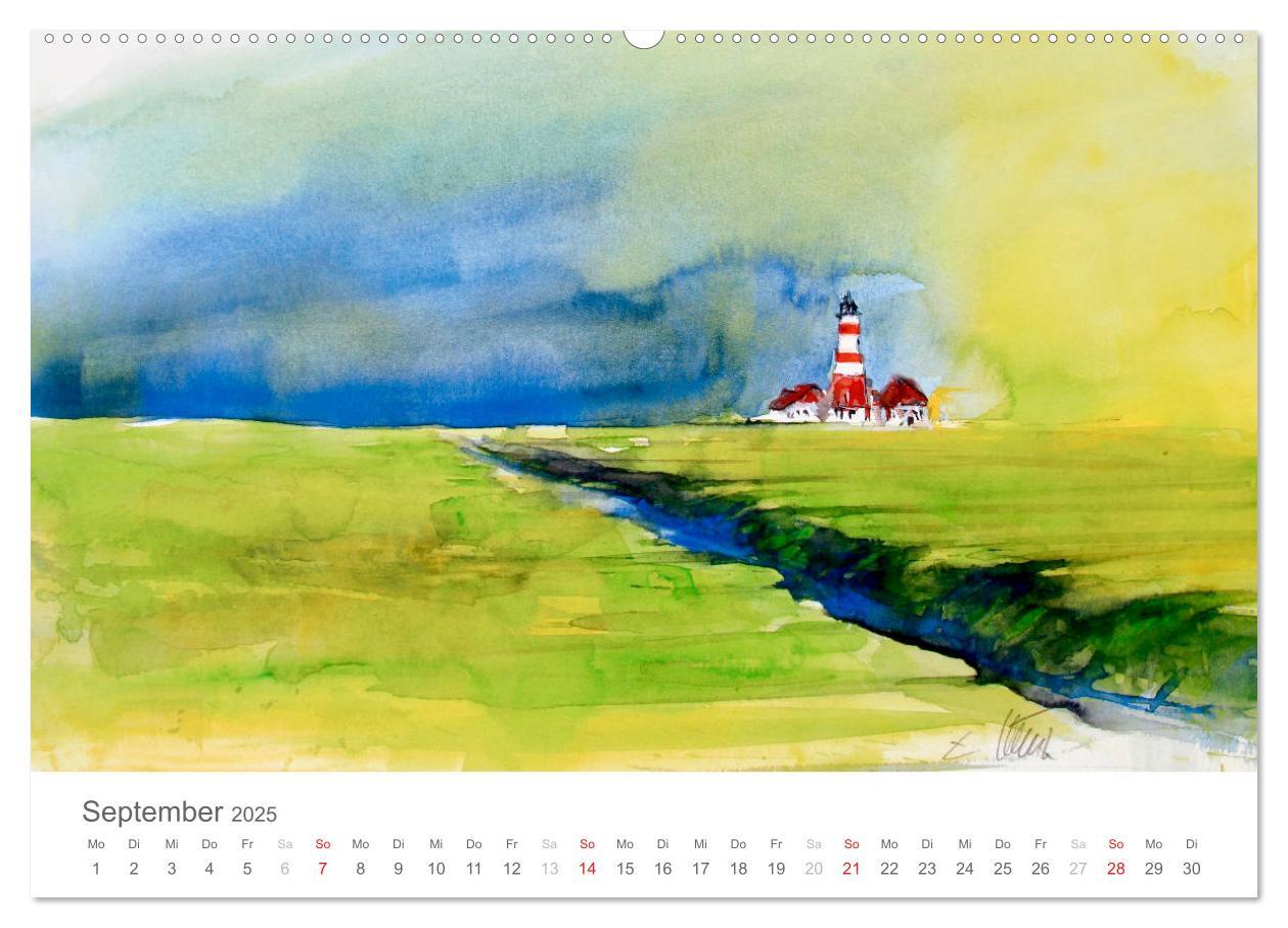 Bild: 9783435559022 | Faszination Aquarell - Eckard Funck (Wandkalender 2025 DIN A2...