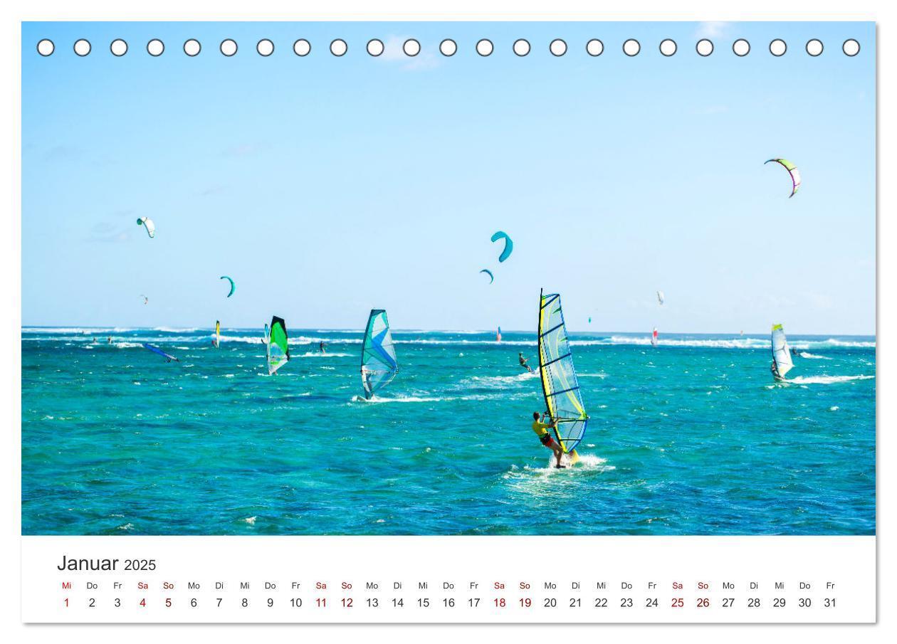 Bild: 9783383927317 | Windsurfen - Wellen und Wind (Tischkalender 2025 DIN A5 quer),...