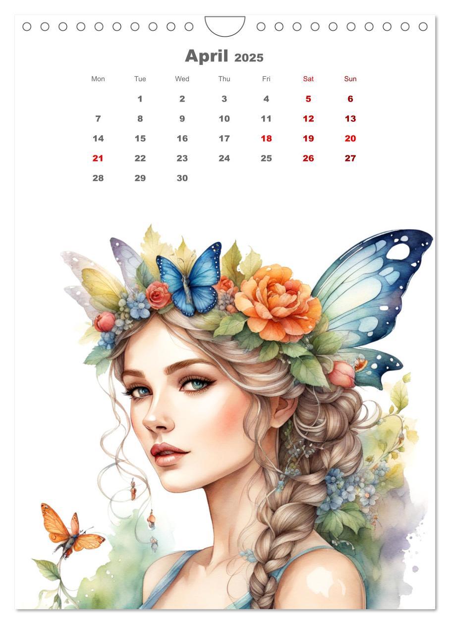 Bild: 9781325924967 | The fairies (Wall Calendar 2025 DIN A4 portrait), CALVENDO 12 Month...