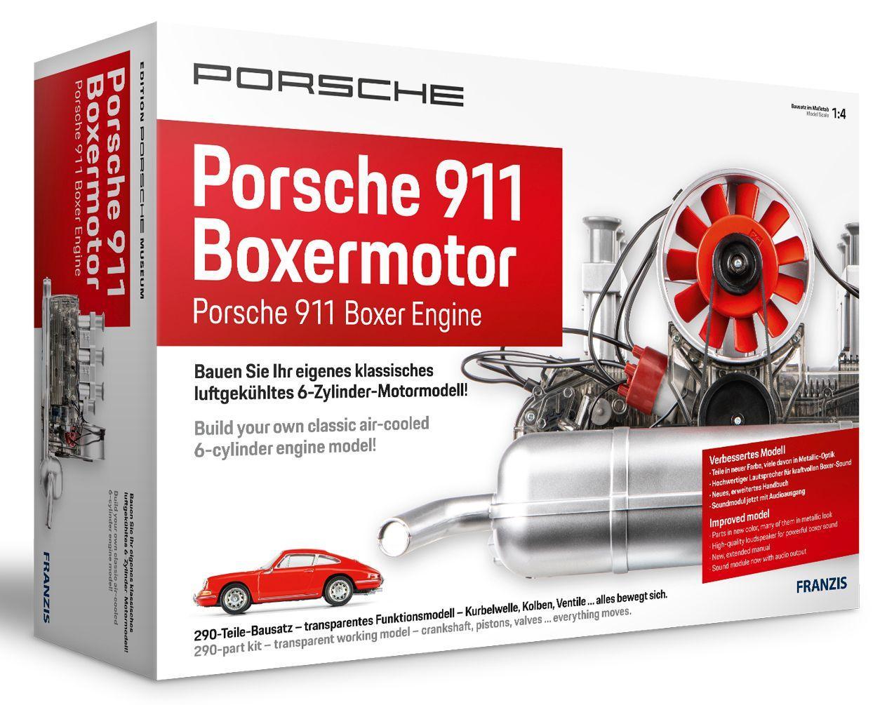 Cover: 4019631671400 | FRANZIS 67140 - Porsche 911 Boxermotor. 290-Teile-Bausatz,...