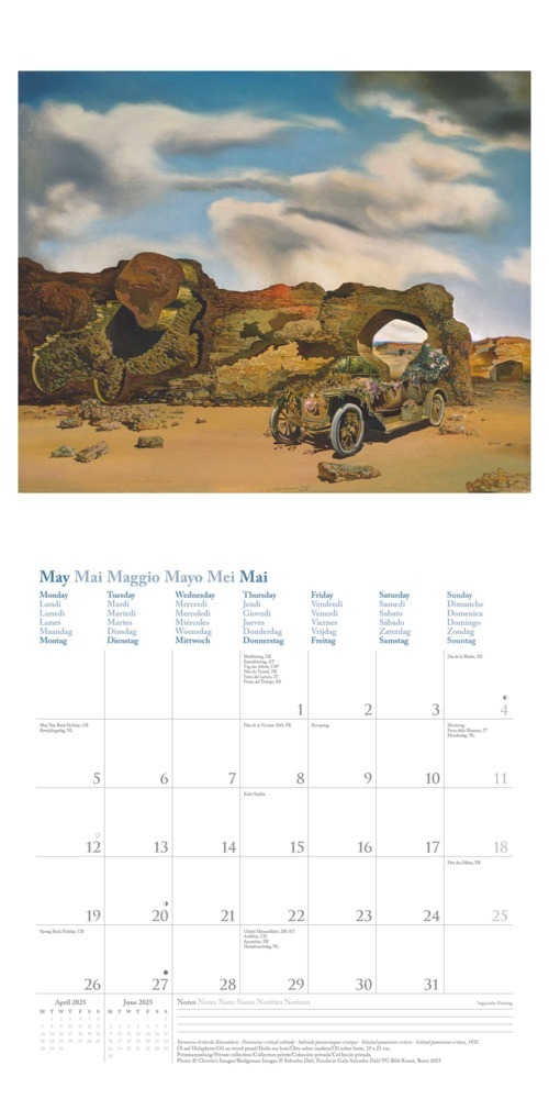 Bild: 4002725987969 | N NEUMANNVERLAGE - Dali 2025 Broschürenkalender, 30x30cm,...