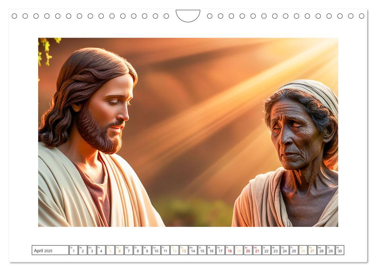 Bild: 9783457214381 | Durch das Jahr mit Jesus (Wandkalender 2025 DIN A4 quer), CALVENDO...