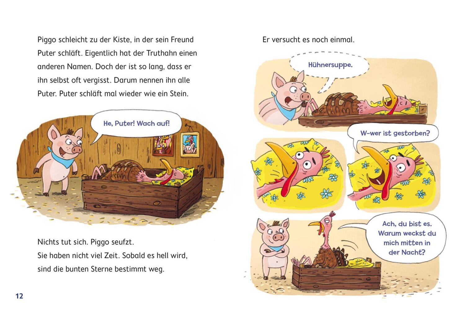 Bild: 9783551690777 | Piggo und Puter: Vom Stall ins All | Karen Christine Angermayer | Buch