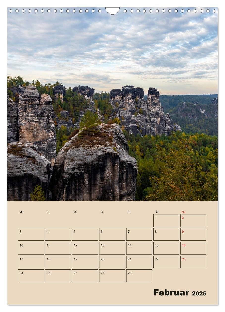 Bild: 9783435971985 | Zauberhafte Sächsische Schweiz (Wandkalender 2025 DIN A3 hoch),...