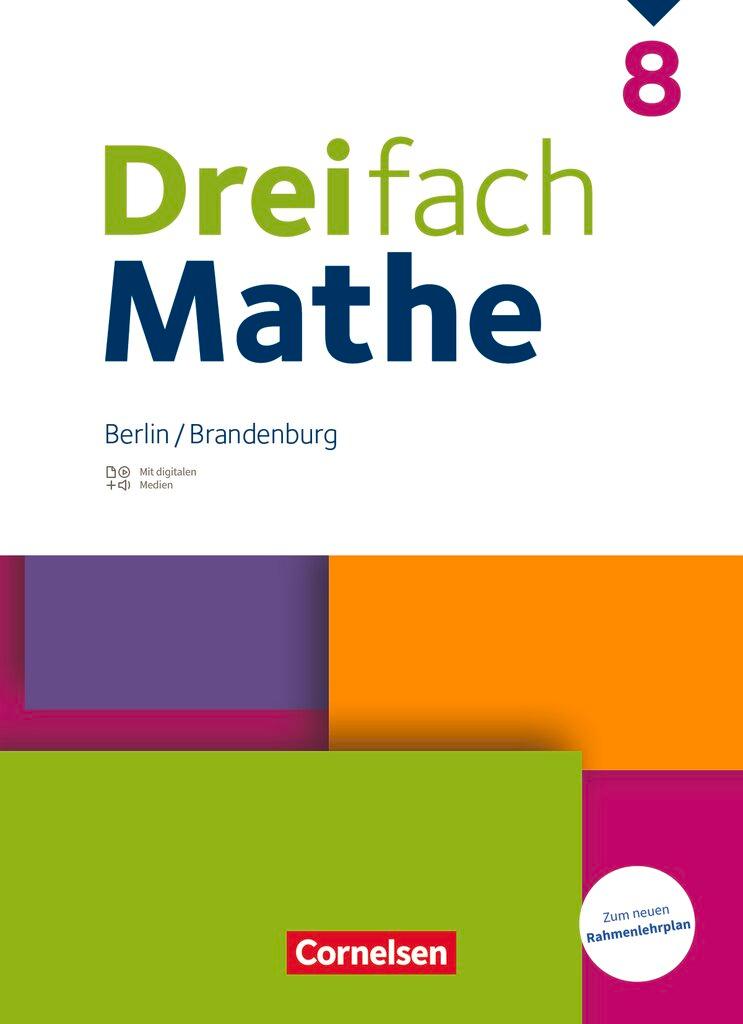 Cover: 9783060001798 | Dreifach Mathe 8. Schuljahr - Berlin und Brandenburg - Schulbuch...