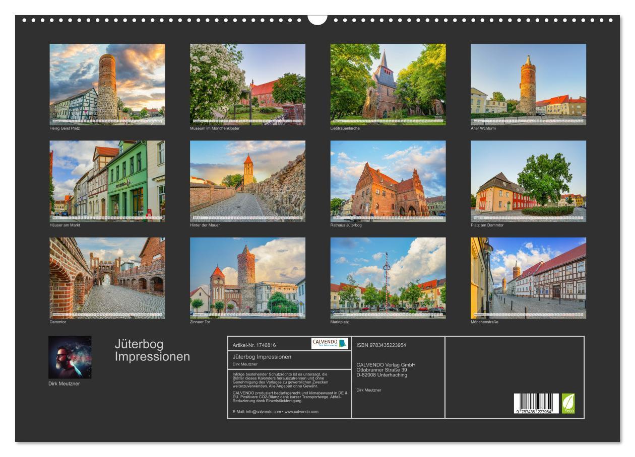 Bild: 9783435223954 | Jüterbog Impressionen (Wandkalender 2025 DIN A2 quer), CALVENDO...