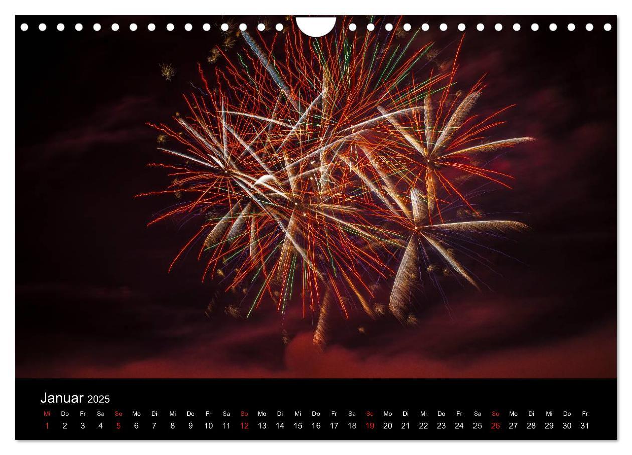 Bild: 9783435837953 | Das Feuerwerk (Wandkalender 2025 DIN A4 quer), CALVENDO Monatskalender