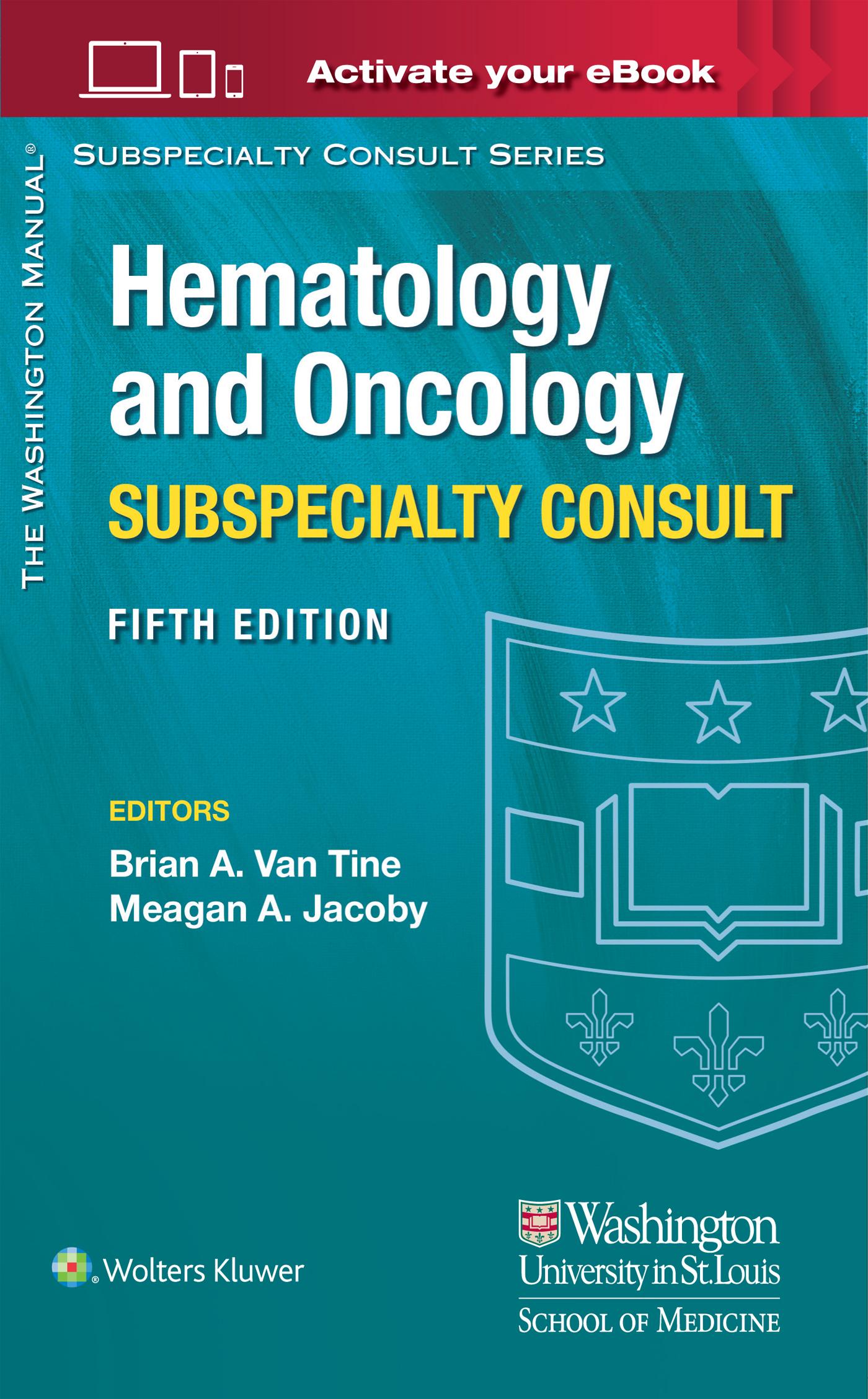 Cover: 9781975212841 | The Washington Manual Hematology and Oncology Subspecialty Consult