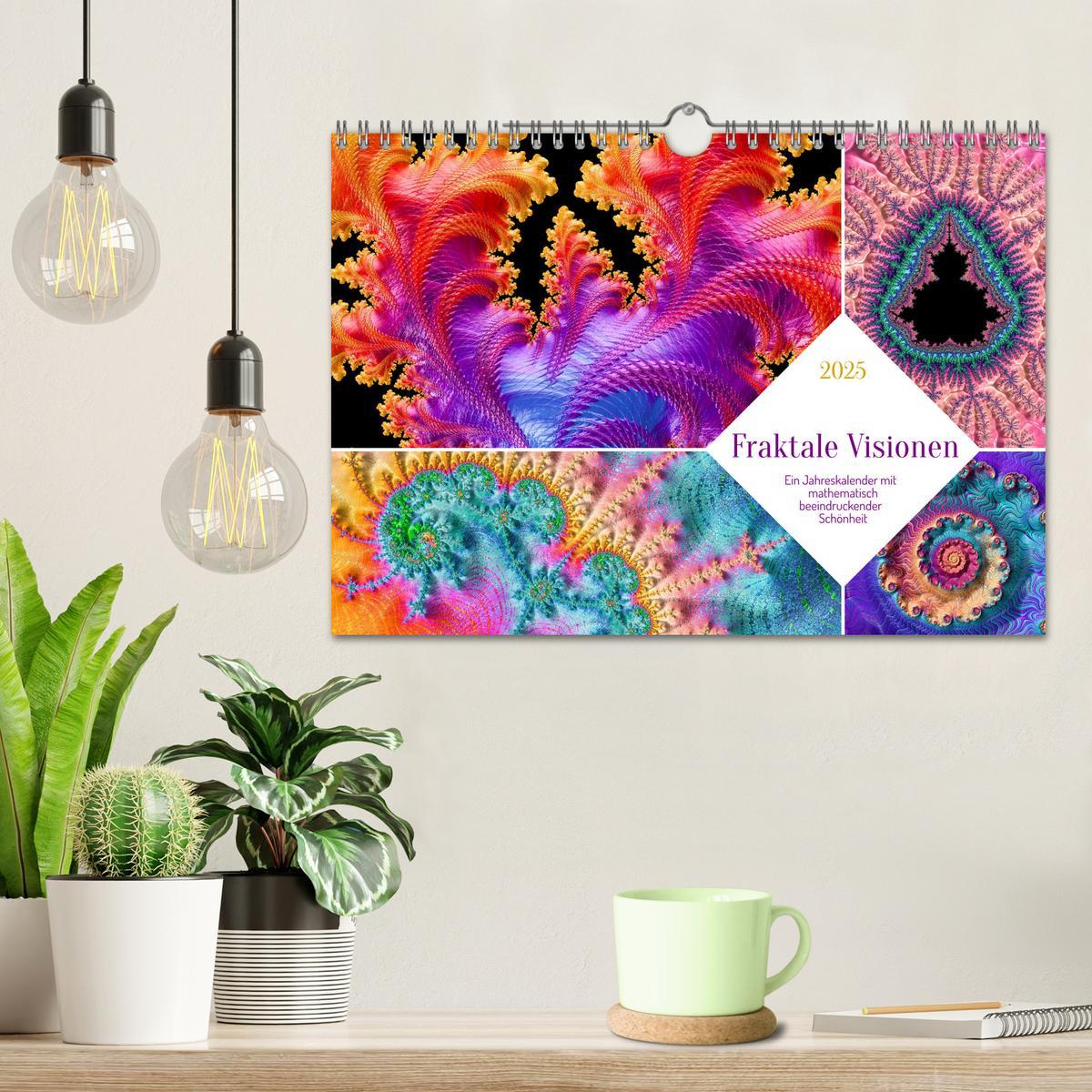 Bild: 9783383839467 | Fraktale Visionen (Wandkalender 2025 DIN A4 quer), CALVENDO...