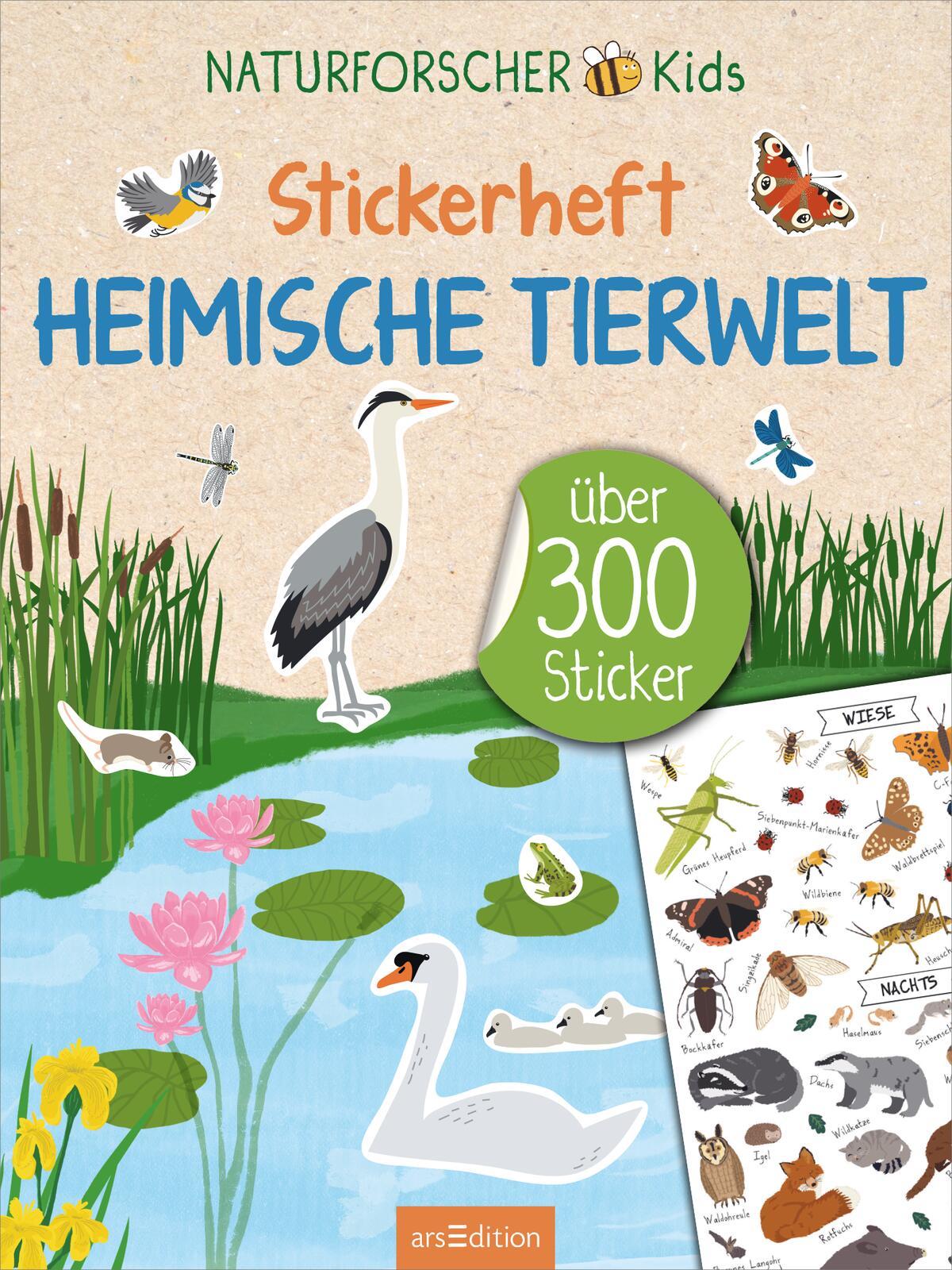 Bild: 9783845860817 | Naturforscher-Kids - Stickerheft Heimische Tierwelt | Über 300 Sticker