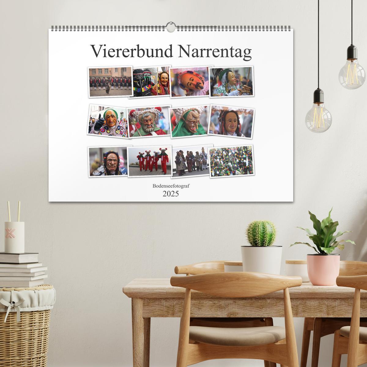 Bild: 9783435106400 | Narrentag Viererbund 2025 (Wandkalender 2025 DIN A2 quer), CALVENDO...