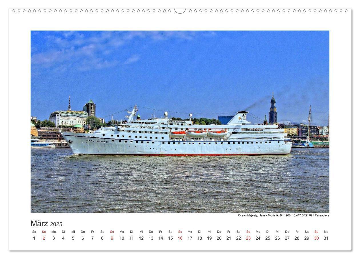 Bild: 9783435593248 | Kreuzfahrtschiffe Kurs Hamburg 2025 (Wandkalender 2025 DIN A2...