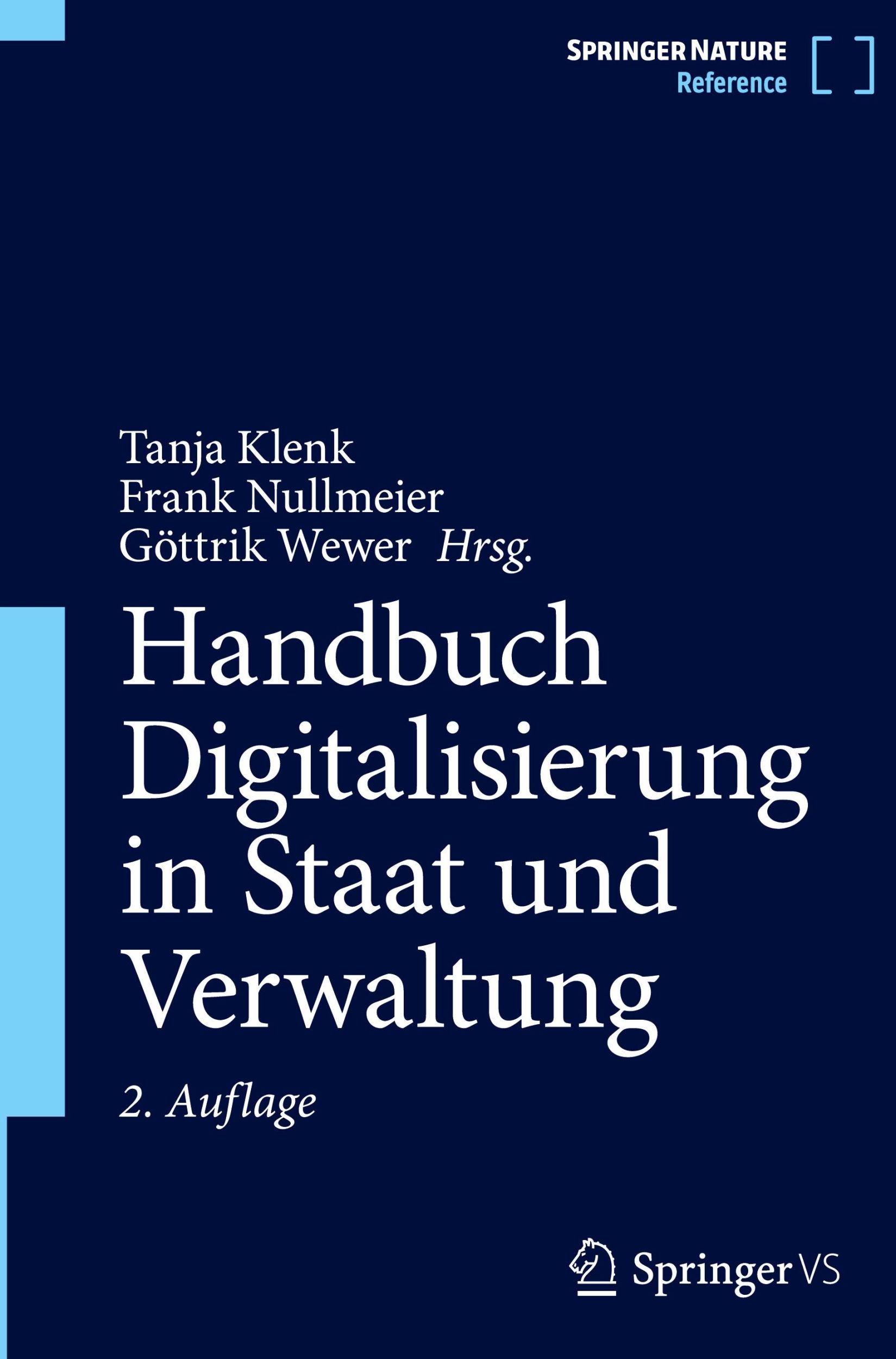 Cover: 9783658373726 | Handbuch Digitalisierung in Staat und Verwaltung | Tanja Klenk (u. a.)