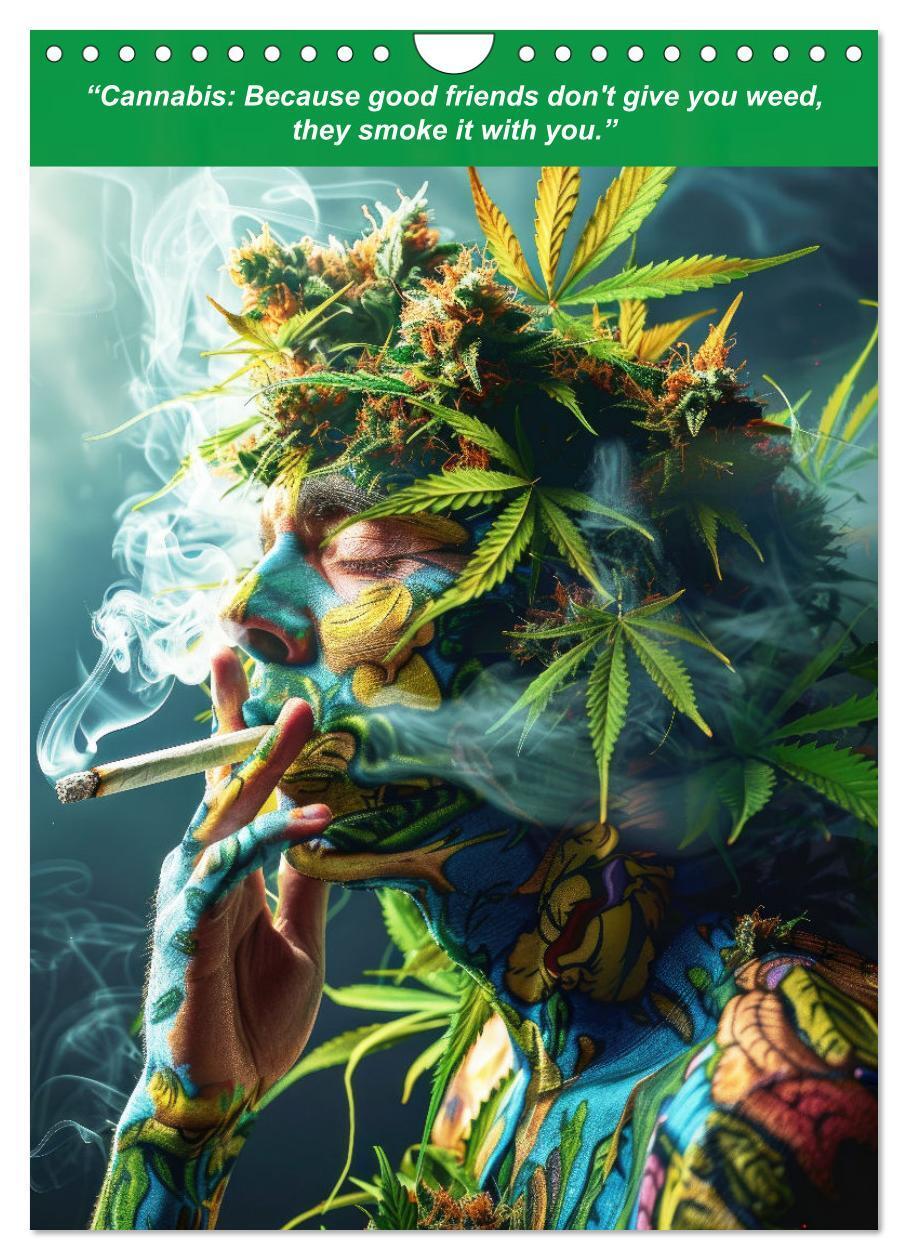 Bild: 9781325980925 | The funniest cannabis pictures and slogans (Wall Calendar 2025 DIN...