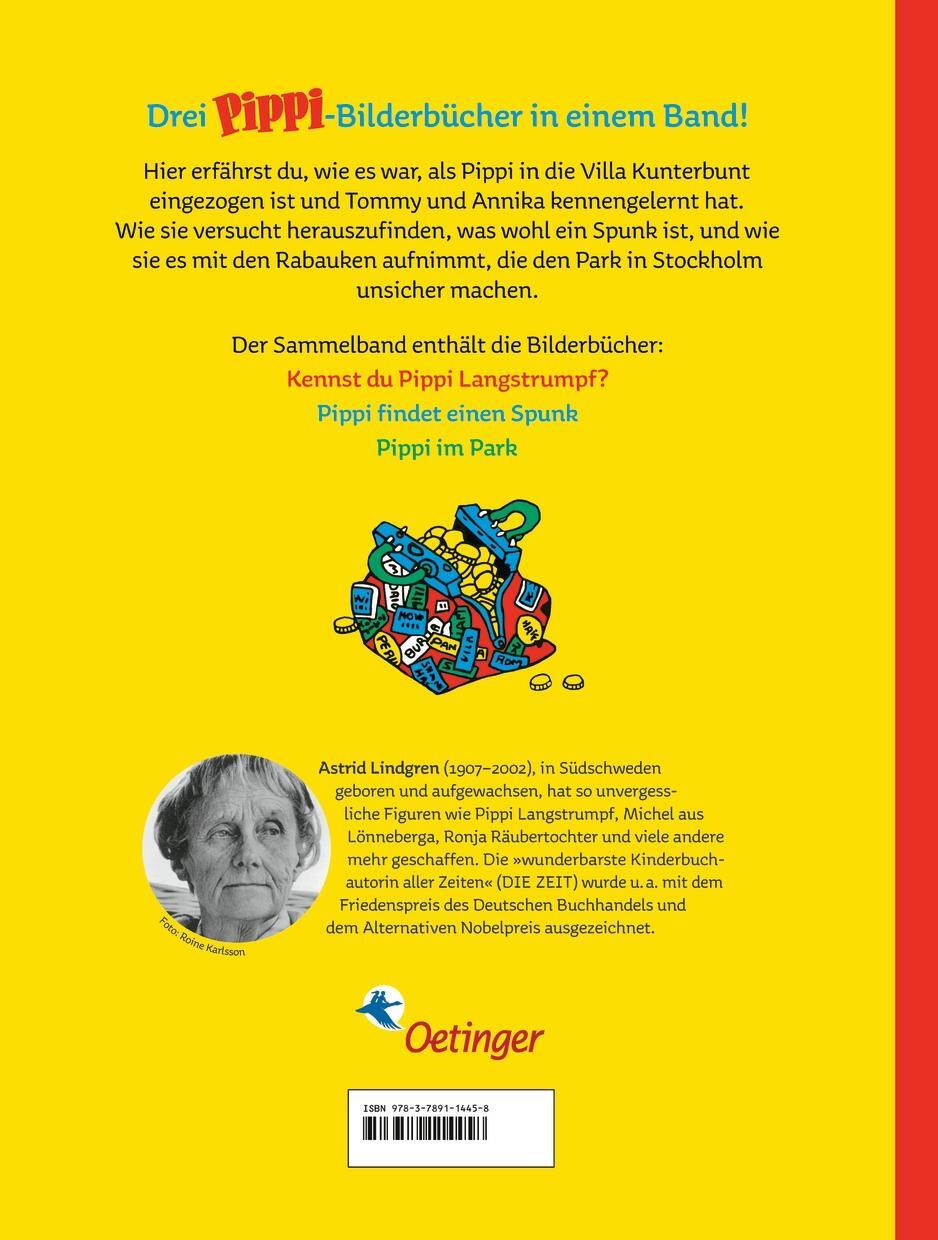 Rückseite: 9783789114458 | Hier kommt Pippi Langstrumpf | Der kunterbunte Bilderbuchschatz | Buch