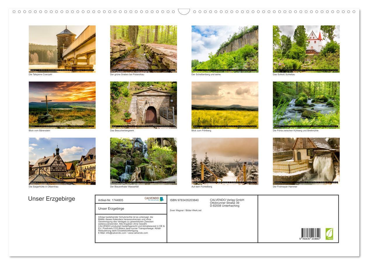 Bild: 9783435203840 | Unser Erzgebirge (Wandkalender 2025 DIN A2 quer), CALVENDO...