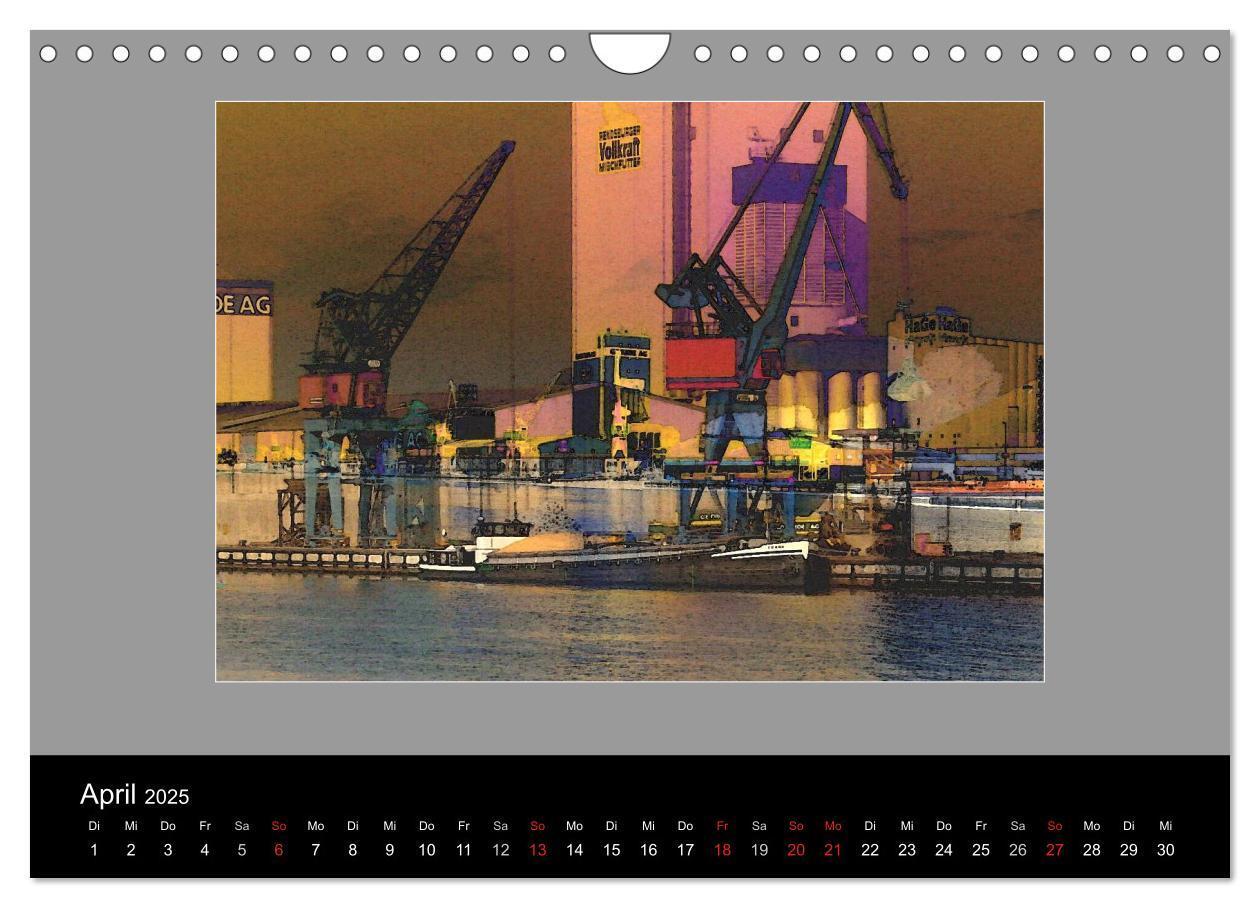 Bild: 9783435819225 | Am Nord- Ostsee-Kanal (Wandkalender 2025 DIN A4 quer), CALVENDO...