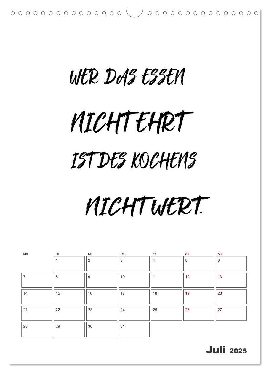 Bild: 9783435858361 | Sprüche für die Küche. Mit Jahresplaner (Wandkalender 2025 DIN A3...