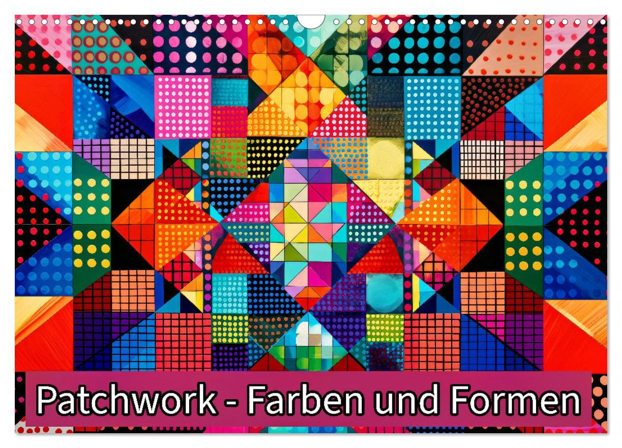 Cover: 9783457141588 | Patchwork - Farben und Formen (Wandkalender 2025 DIN A3 quer),...