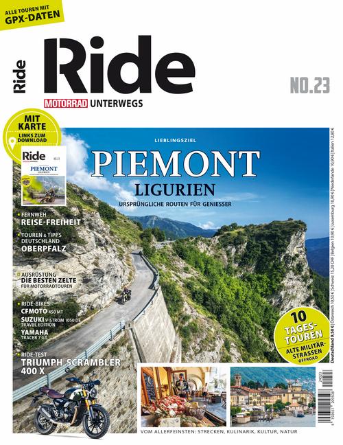 Cover: 9783613321922 | RIDE - Motorrad unterwegs, No. 23 | Ligurien/Piemont | Taschenbuch