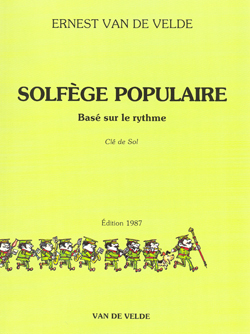 Cover: 9790560051529 | VAN de VELDE Ernest Solfège populaire - clé de sol solfège Partition