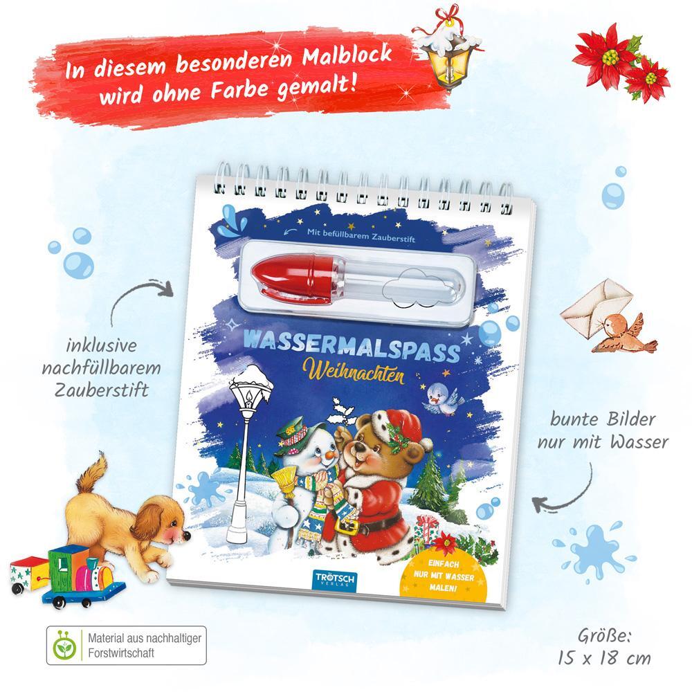 Bild: 9783988020970 | Trötsch Wassermalspaß mit Zauberstift Weihnachten | KG | Taschenbuch