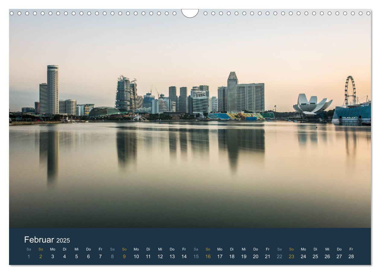 Bild: 9783435445851 | Singapur bei Nacht und Tag (Wandkalender 2025 DIN A3 quer),...