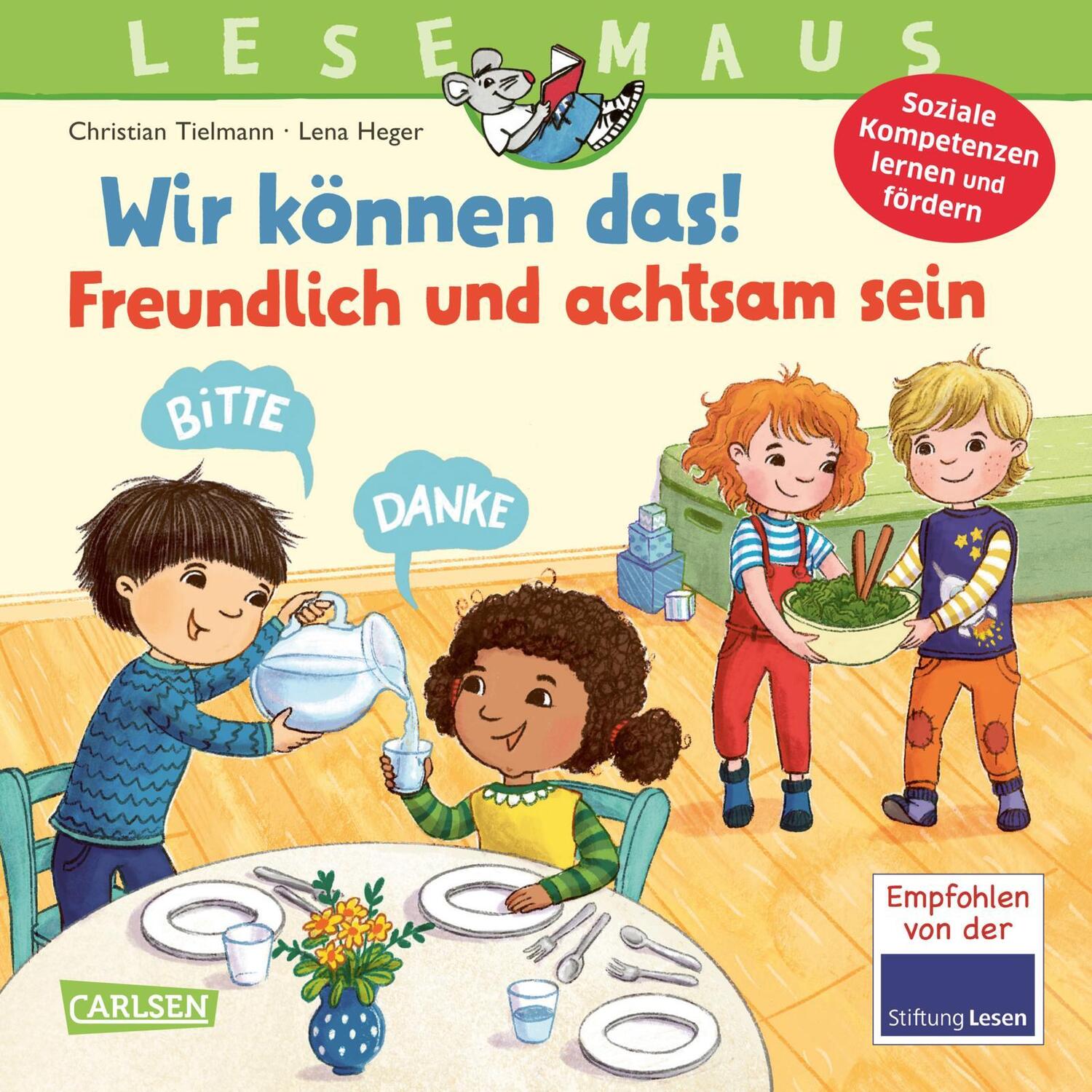 Cover: 9783551080189 | LESEMAUS 128: Wir können das! Freundlich und achtsam sein | Tielmann