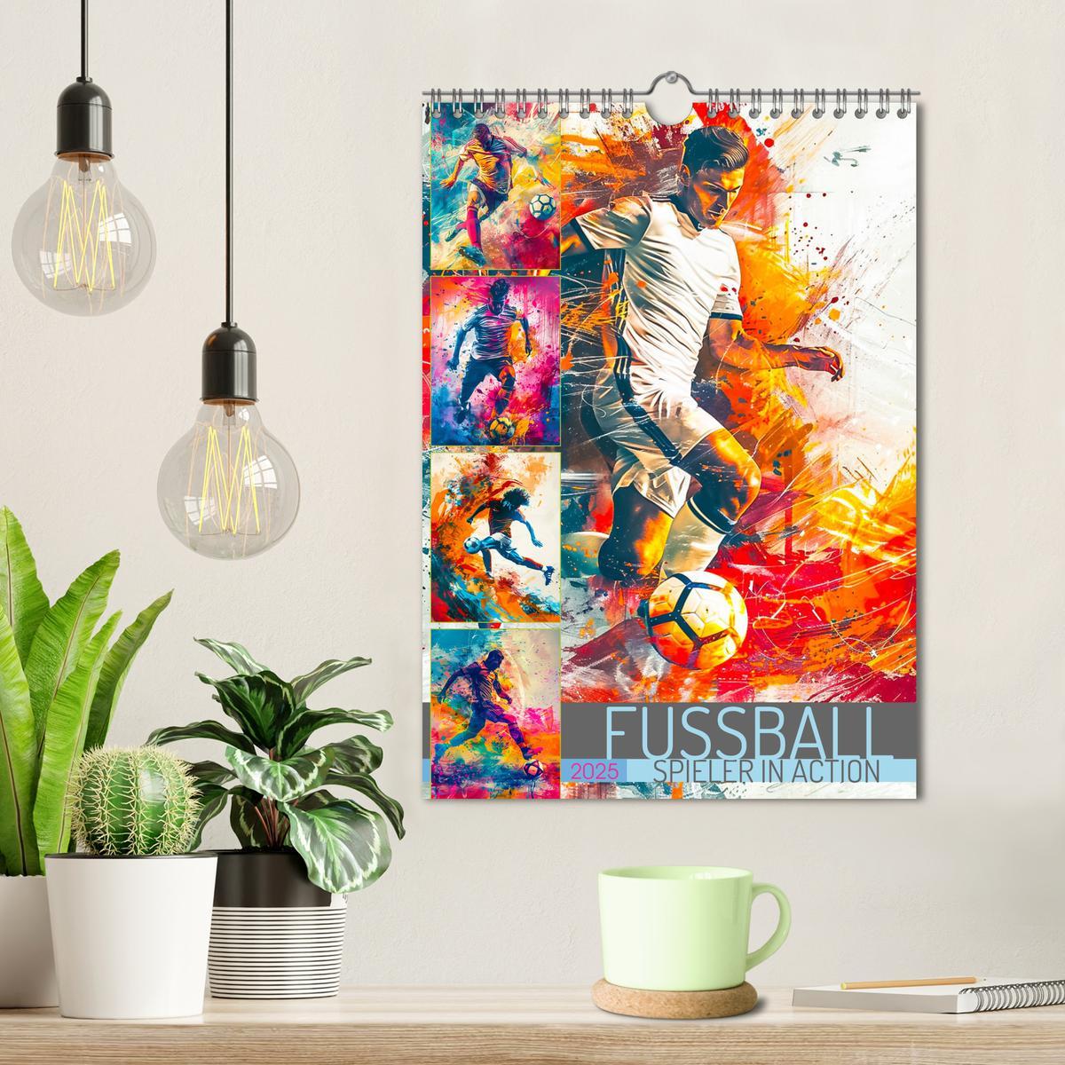 Bild: 9783457147153 | Fussball - Spieler in Action (Wandkalender 2025 DIN A4 hoch),...