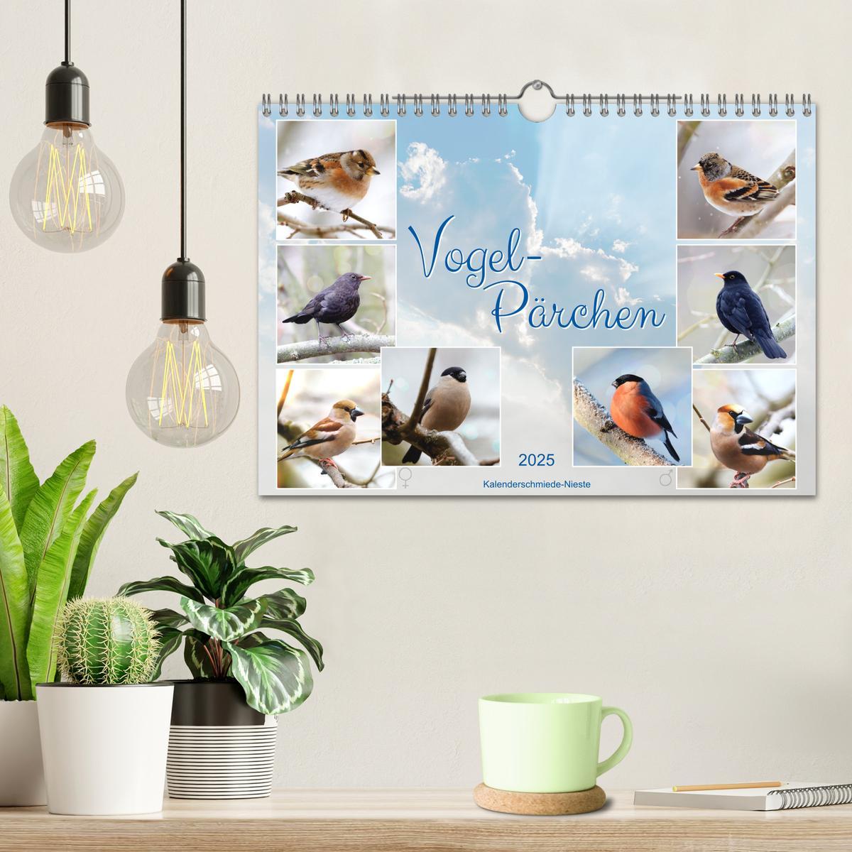 Bild: 9783435060269 | Vogel-Pärchen (Wandkalender 2025 DIN A4 quer), CALVENDO Monatskalender