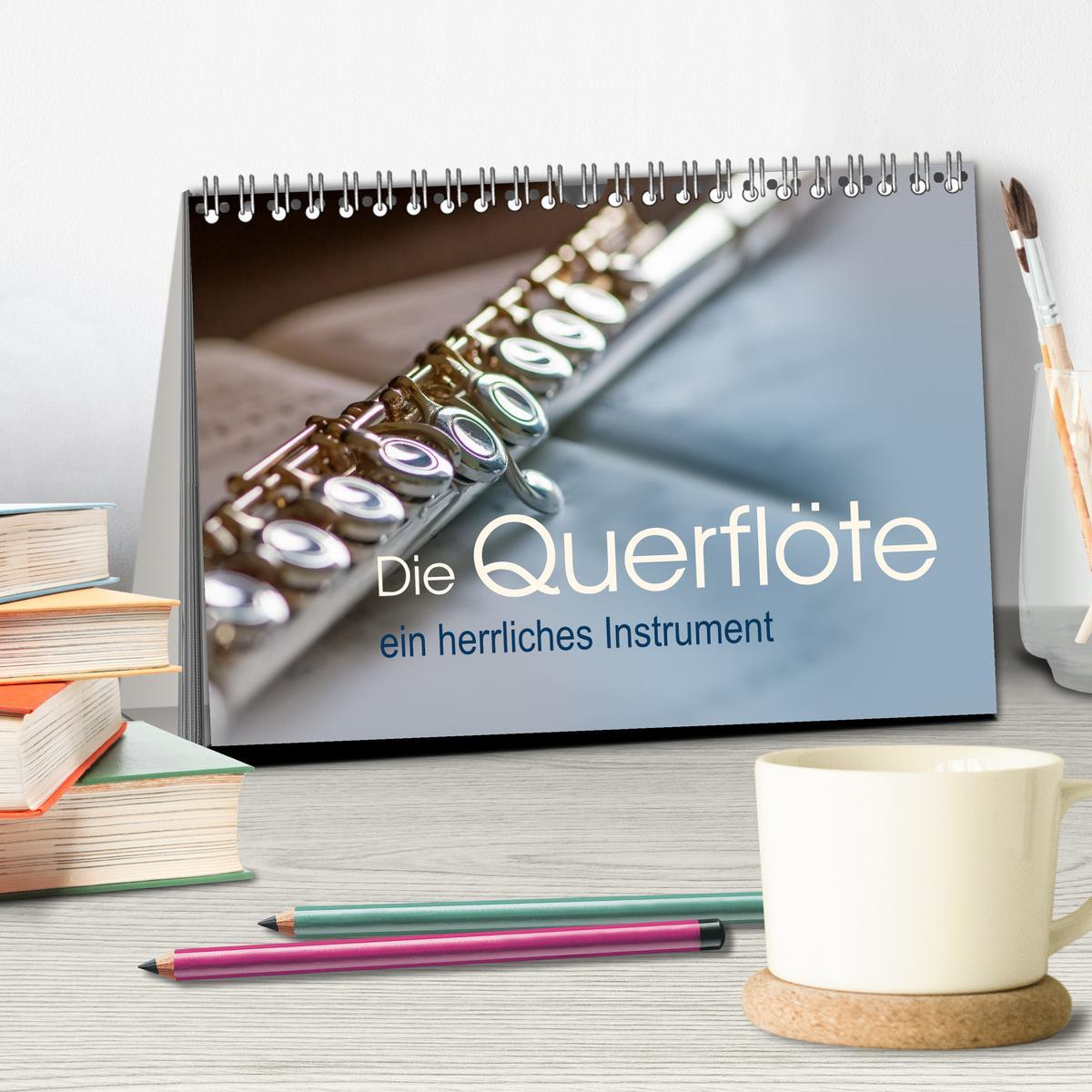 Bild: 9783383839399 | Die Querflöte, ein herrliches Instrument (Tischkalender 2025 DIN A5...