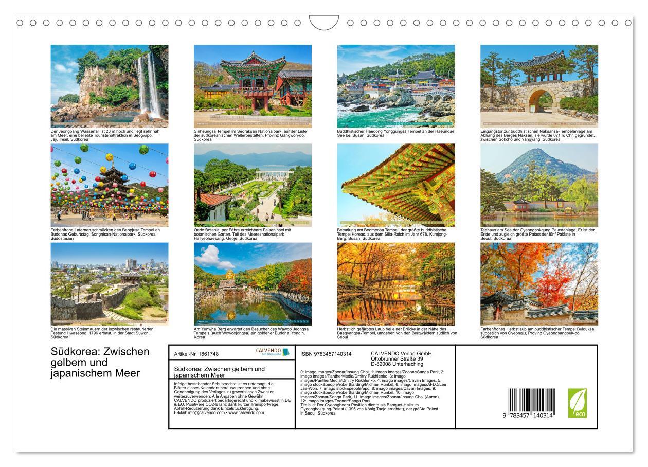 Bild: 9783457140314 | Südkorea: Zwischen gelbem und japanischem Meer (Wandkalender 2025...