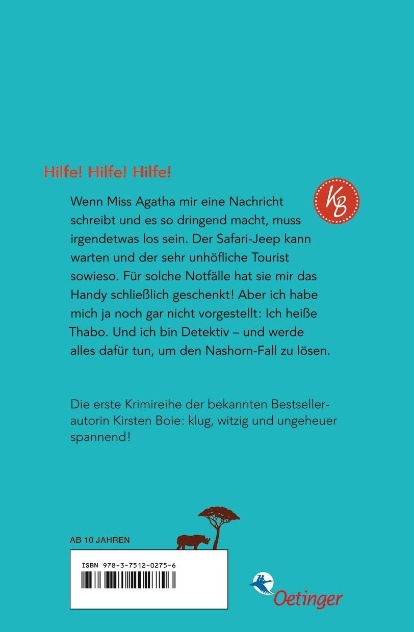 Rückseite: 9783751202756 | Thabo. Detektiv &amp; Gentleman 1. Der Nashorn-Fall | Kirsten Boie | Buch