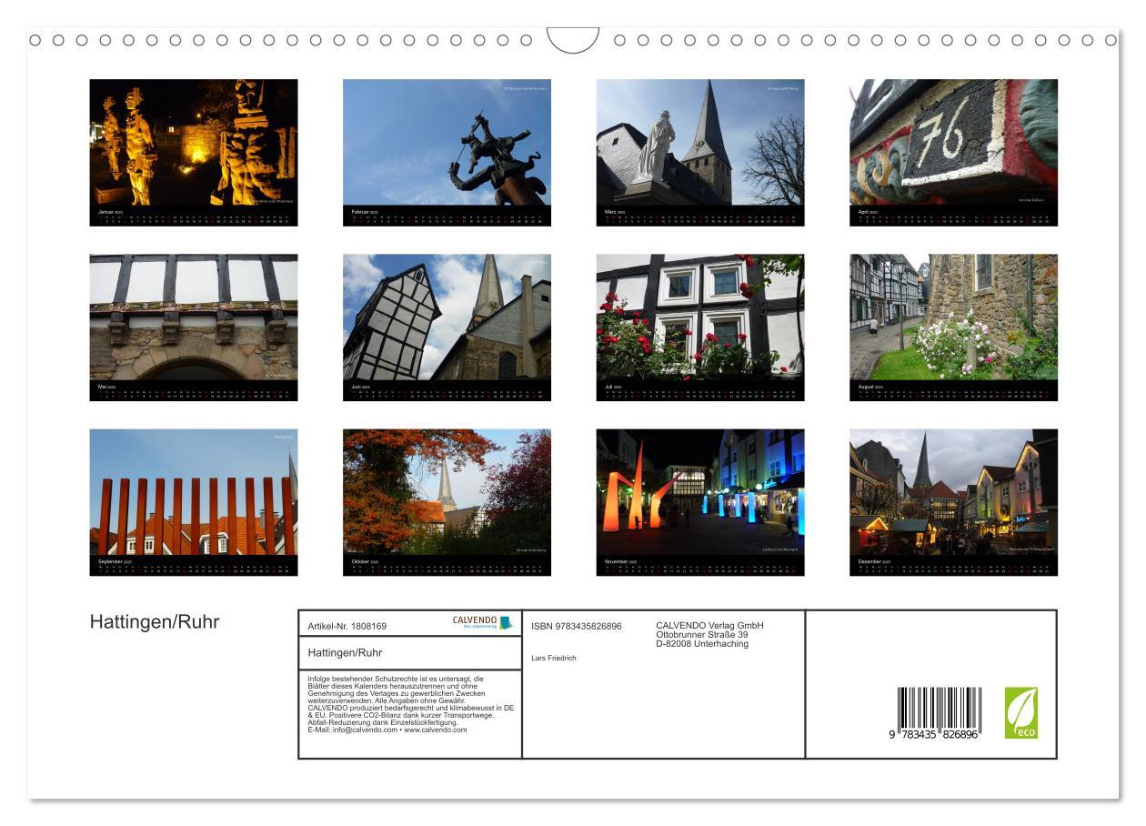 Bild: 9783435826896 | Hattingen/Ruhr (Wandkalender 2025 DIN A3 quer), CALVENDO...