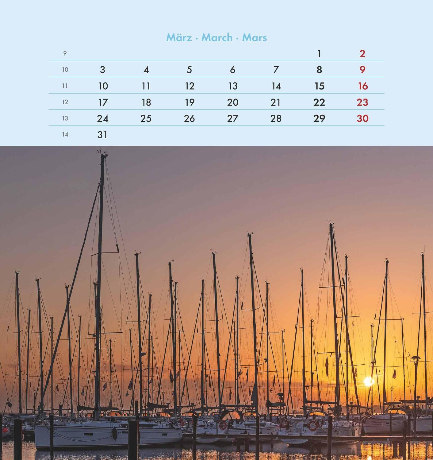 Bild: 4251732342333 | Seeblick 2025 - Postkartenkalender 16x17 cm - Sea View - zum...