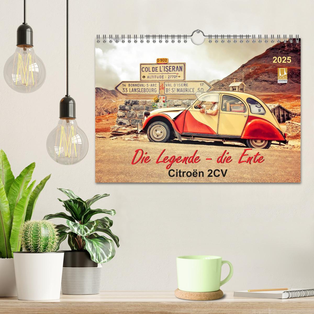 Bild: 9783435480104 | Die Legende - die Ente, Citroën 2CV (Wandkalender 2025 DIN A4...