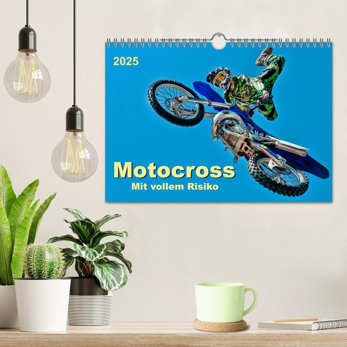 Bild: 9783435591473 | Motocross - mit vollem Risiko (Wandkalender 2025 DIN A4 quer),...